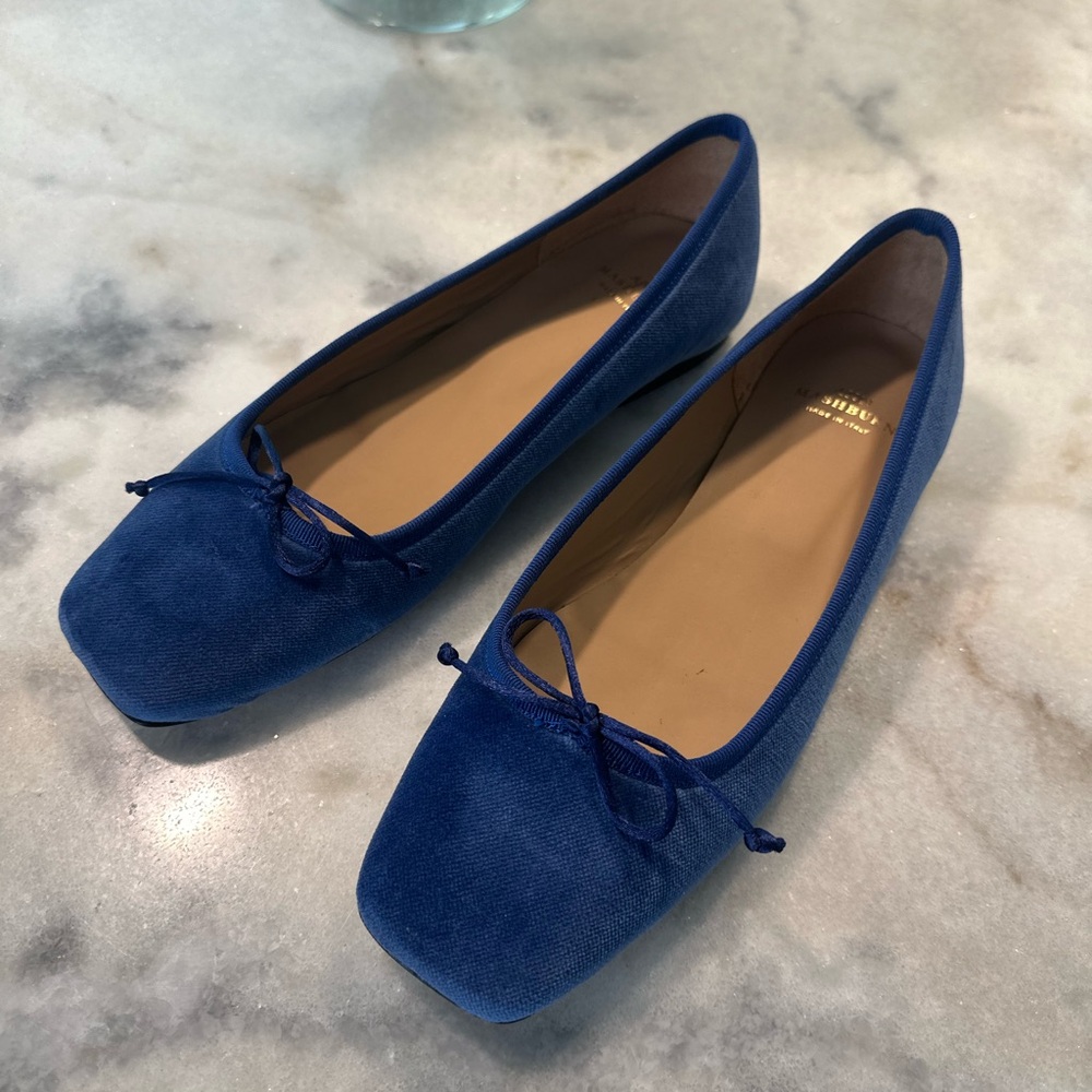 Ann Mashburn Velvet Flats 39.5. Excellent “reposhed” condition!